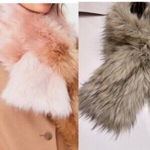 ARITZIA *  Auxiliary Ombré BNWOT vegan Faux Fur scarf collar EUC